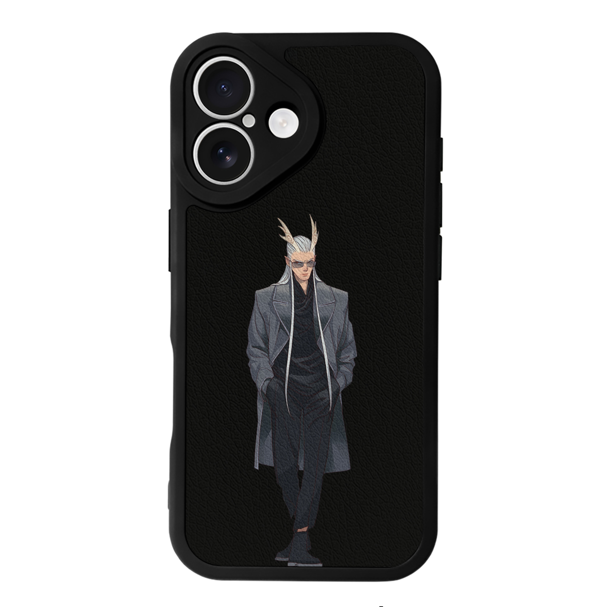 （画像用） Ne Zha 2 ナタ 魔童の大暴れ 【iPhone 16シリーズ対応】シリコンスマホケース（レザー調） 材質：シリコン